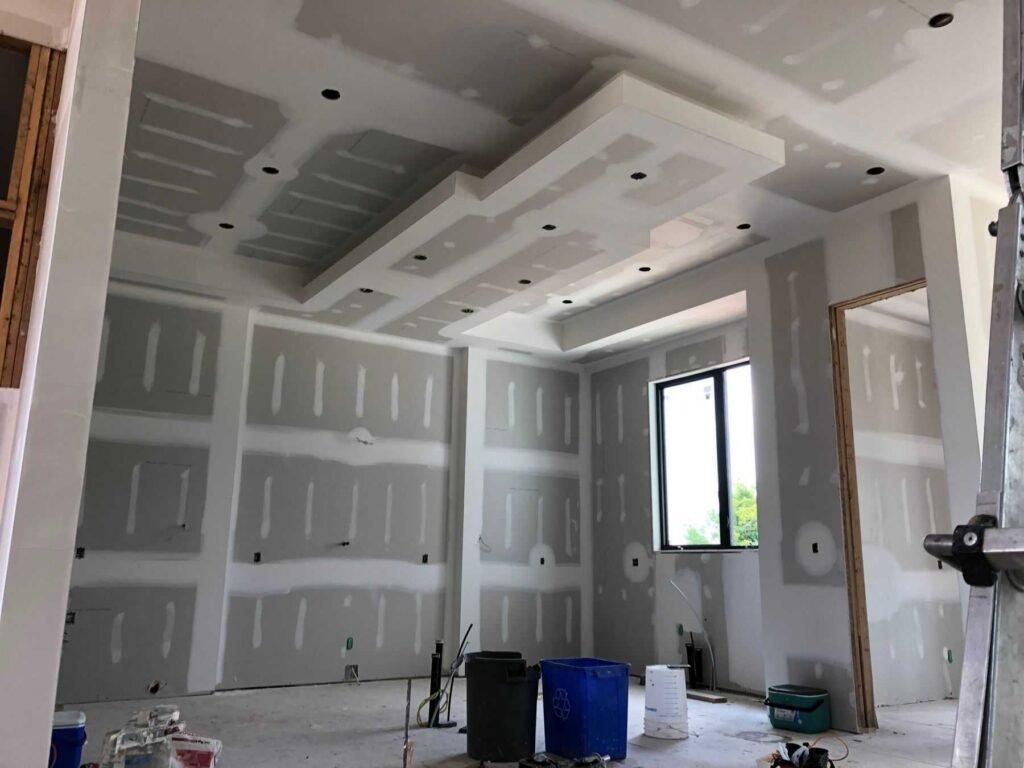 Basement Drywall installation in Edmonton